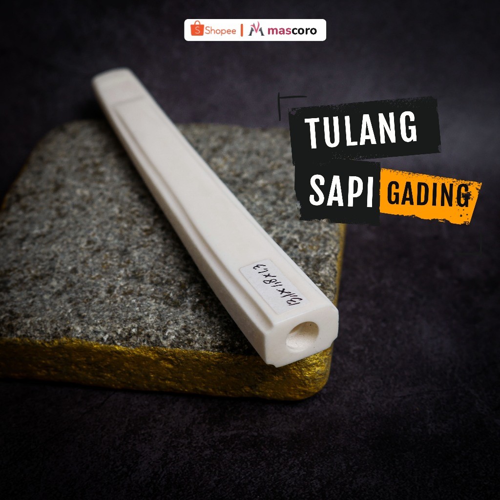 piparokok tulang sapi import 11,5cm - 13,5cm mirip gading GG bahan tebal setara once iga ikan duyung