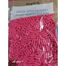 PAKET PELANSING KJP FULL PINK ISI 1PACK 1000 BUTIR KAPSUL/ISIAN SERBUK KUALITAS 1 DIJAMIN TOKO ALFIN