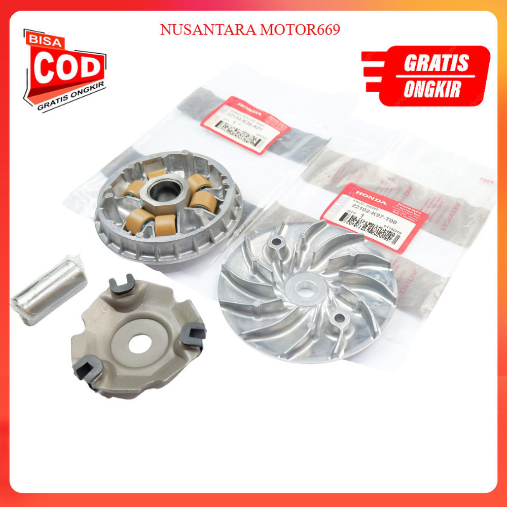 rumah roller pcx 150 - rumah roller pcx k97 - kipas pcx K36 motor