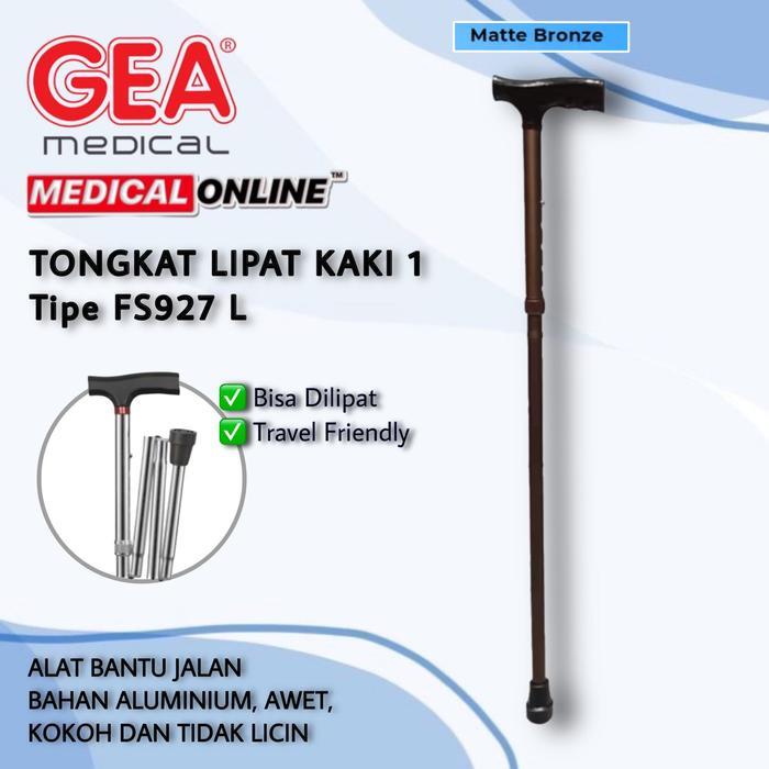 TONGKAT KAKI LIPAT / ALAT BANTU JALAN TONGKAT LIPAT GEA MEDICAL ONLINE - GEA BRONZE