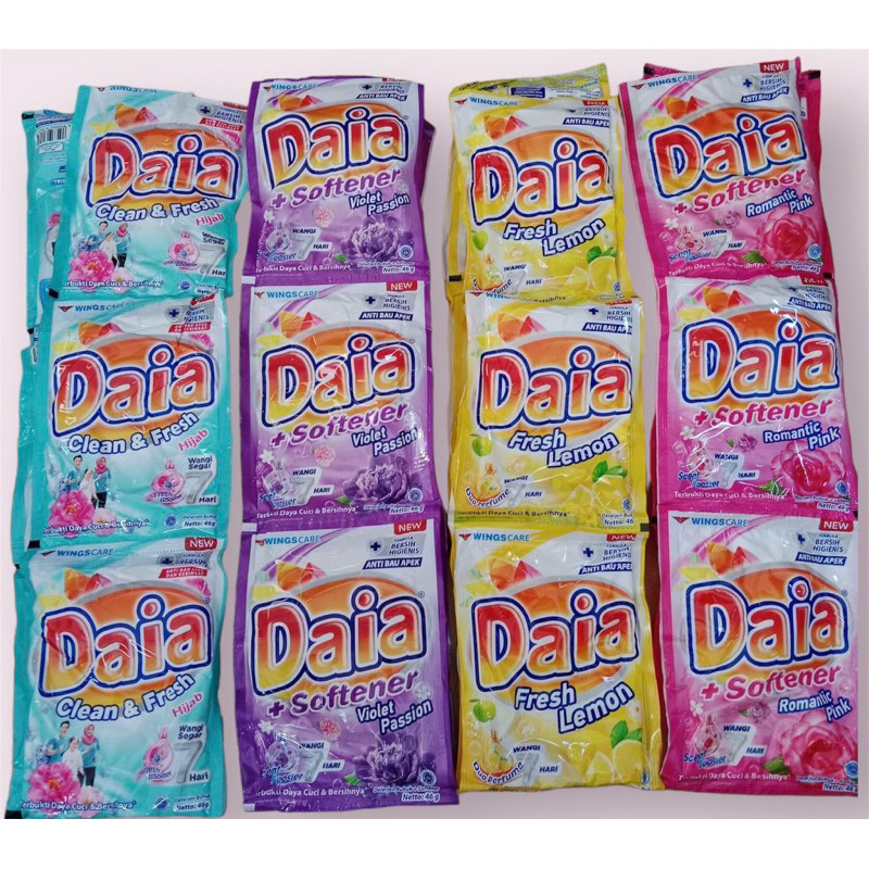 SAM DAIA Deterjen Bubuk 245gr kemasan 5000 /DAIA Power Bubuk Renteng 6x46gramDETERGEN BUBUK RENTENG