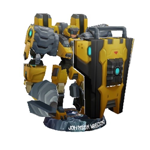 DIY Papercraft Lembar Pola Mobile Legends Johnson Wreck King