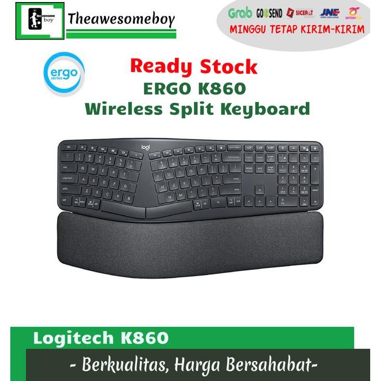 Logitech Ergo K860 Wireless Bluetooth Split Keyboard Multi Device - Ergo K860 For Business