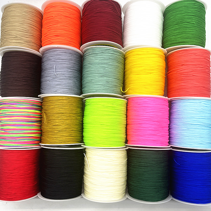 10yards 1.0mm Nylon Cord Thread Chinese Knot Macrame Cord Bracelet Braided String DIY Tassels Beadin
