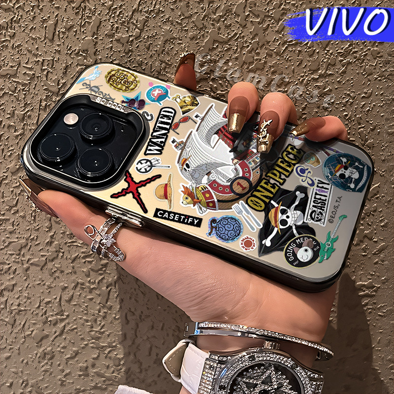 Estetik One-Piece Glossy Hologram PC Case VIVO Y17s Y12 Y12S Y15s Y21 Y03 Y16 Y22 Y18 Y02 Y17 Y27s Y