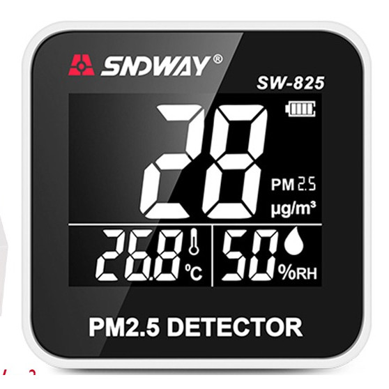 SNDWAY PM2.5 Monitor Air Quality Monitor PM 2.5 Detector Electrical Mini Temperature Humidity Gas An