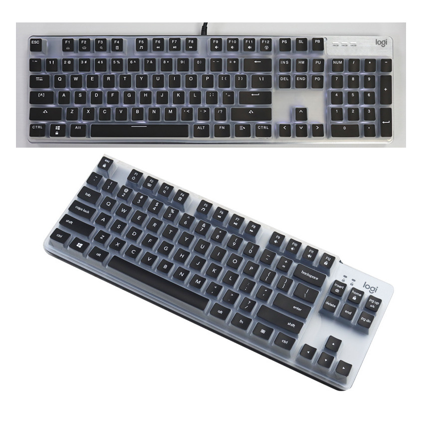For Logitech K835 TKL  /  Logitech K845   Desktop Keyboard Cover Skin Ultra Thin Silicone Laptop PC 