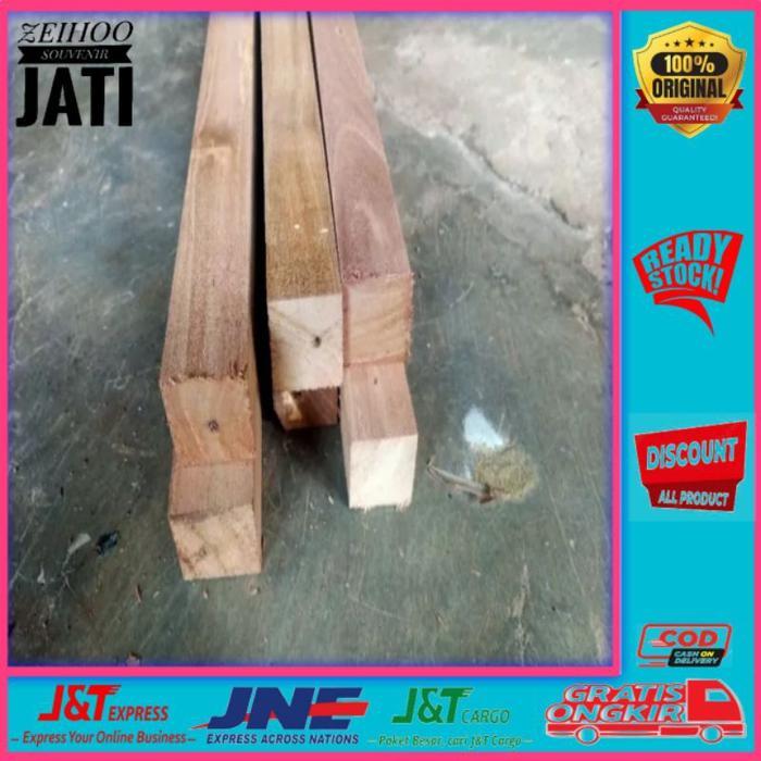 Balok kaso kayu jati asli 3x3cm