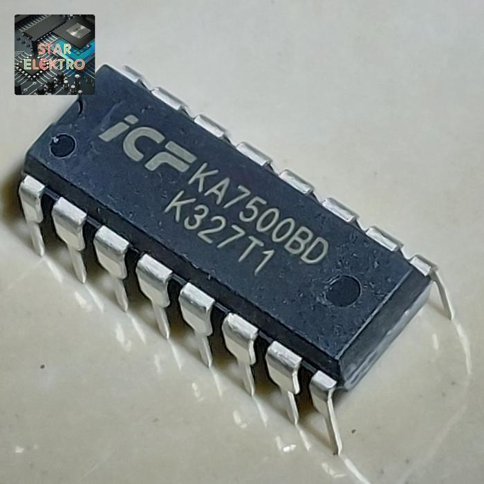 KA7500BD Dip-16 Tancap KA 7500 7500BD KA7500 BD ICF IC Voltage PWM Controller ICF-KA7500BD Komponen 