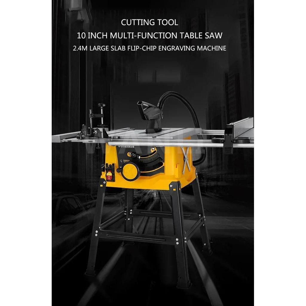 TBT New Portable 10 Inch Portable Woodworking Table Saw 1800w Electric Saw Electric Sliding Sliding 