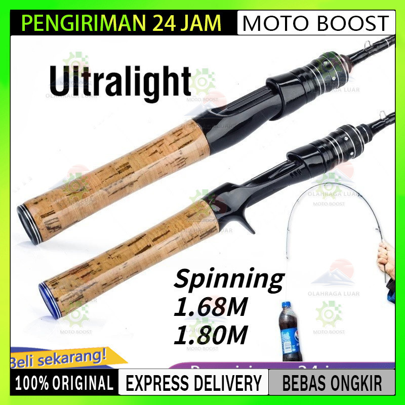 Spinning Baitcasting Casting Fishing Rod Fishing Pole Joran simanalagi Pancing Bahan Ultra Ringan Pa