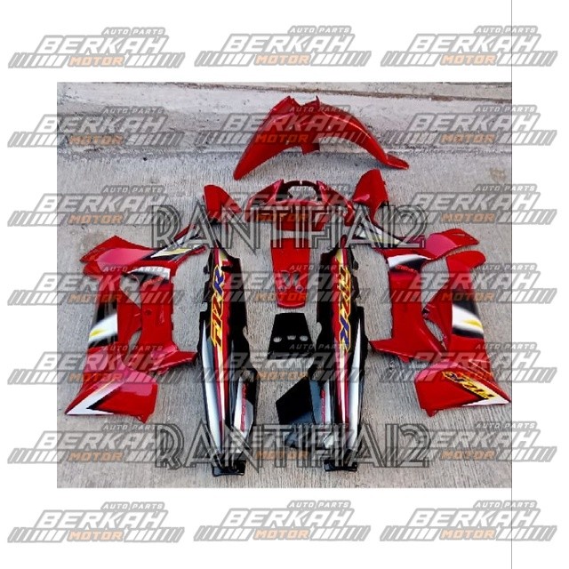 Cover bodi Fizr Full set Bodi motor Yamaha Fizr Fiz R merah marun Hitam 2003