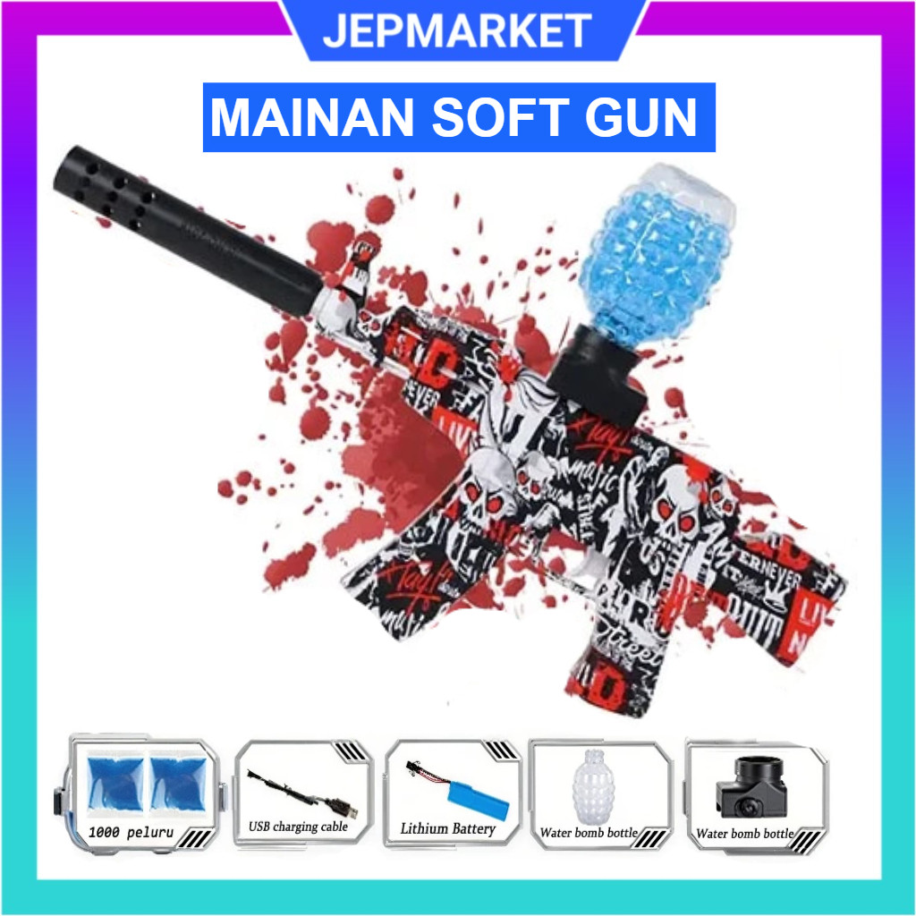 Mainan pistol Gel Ball / Mainan Water Gel Tembakan / mainan soft gun tembak pistol / pistol jelly / 