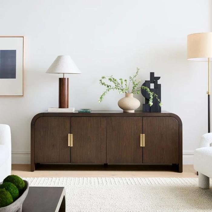 buffet minimalis scandinavian - cabinet drawer jati - sideboard minimalis jati