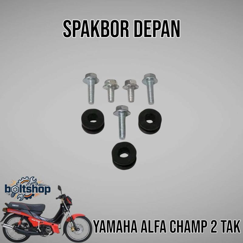 Baut Spakbor Depan Yamaha Alfa Champ 2 Tak / 2 T Lengkap - Boltshop