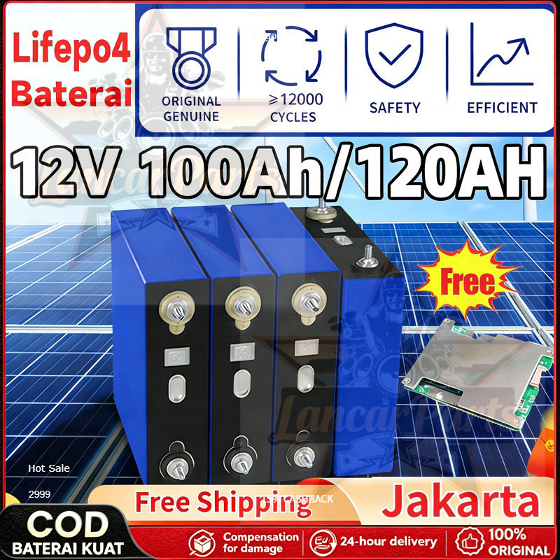 120ah/100AH Lifepo4 cod 100% baterai baru 2026 CATL/BYD Battery Lifepo4 12v 120ah/100AH Battery Life