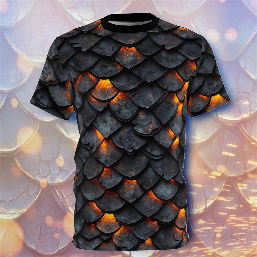 Kaos Zirah Sisik Naga Forge Scale, Kaos Zirah Berat Sisik Besi Hitam, Kaos Unisex, Hadiah untuk Peci