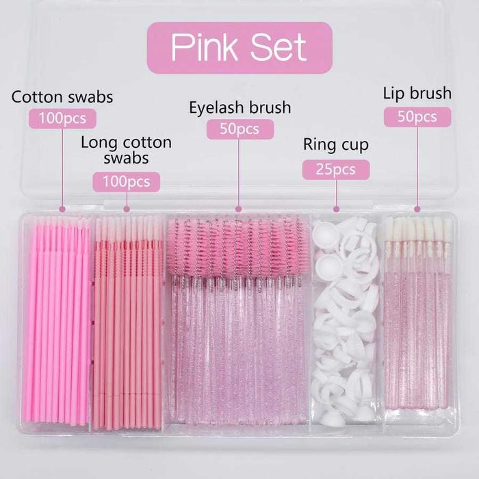 325pcs 1SET RING SISIR EYELASH / RING SISIR EYELASH SET EYELASH TOOL KIT FREE BOX / 1SET MICROBRUSH 
