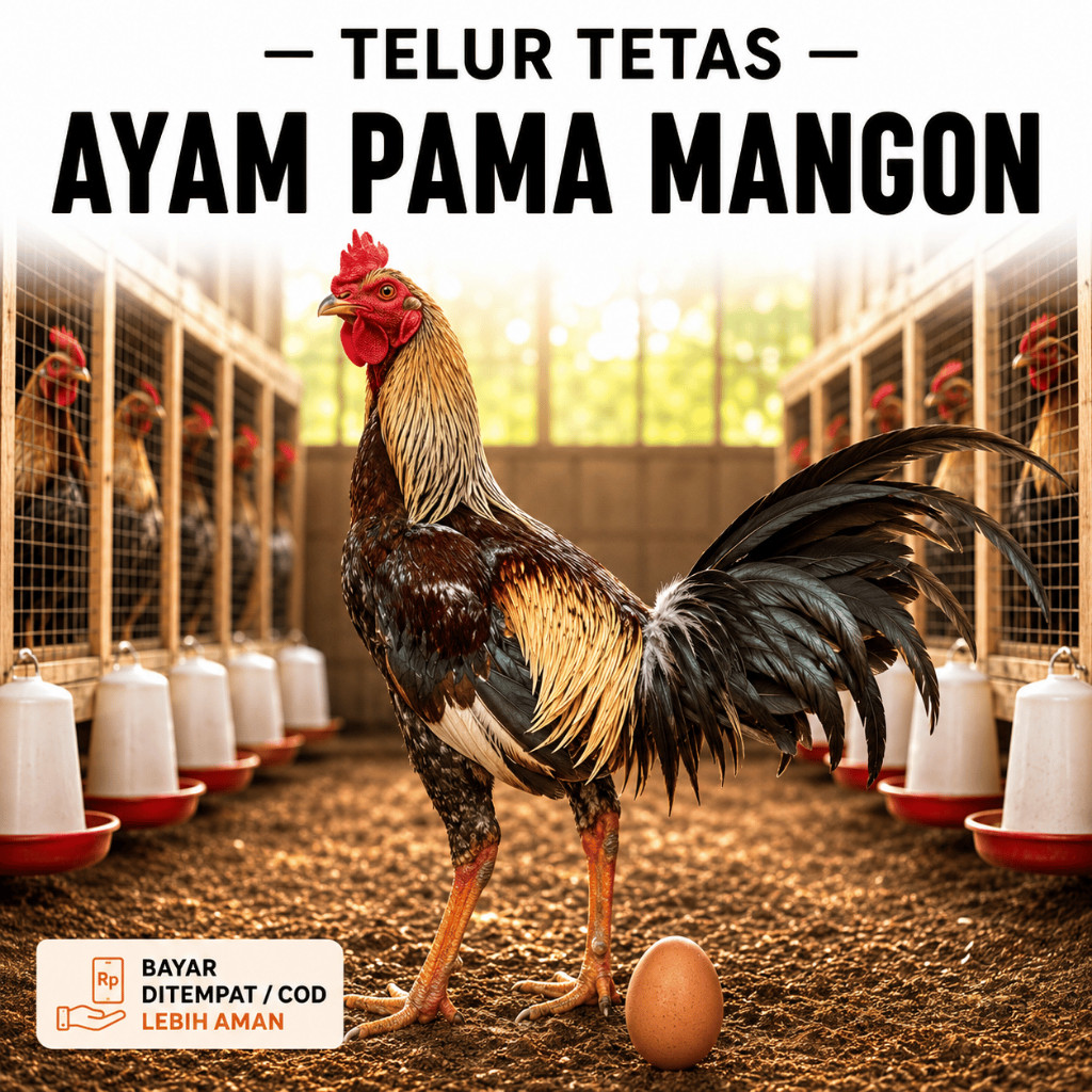 Telur Fertil Telur Tetas Ayam Aduan Pama Mangon Asli Untuk Di Tetaskan