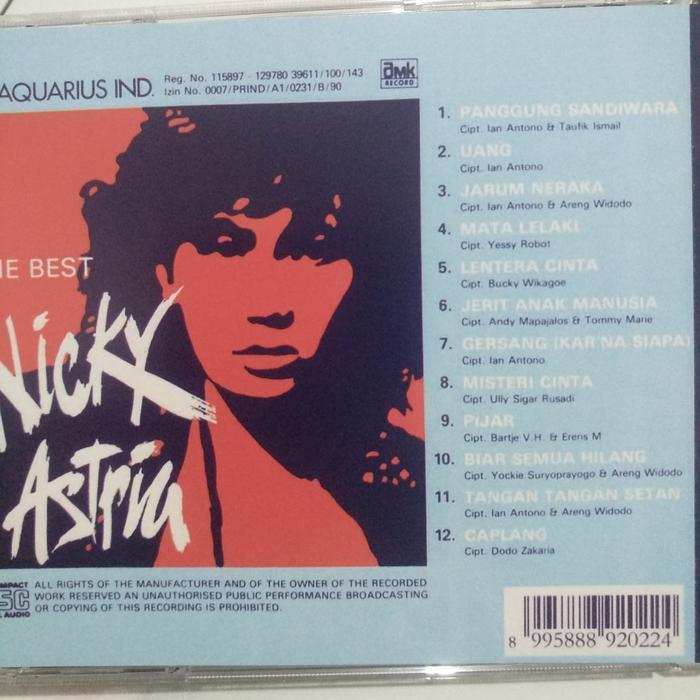 CD nicky astria - the best. nike ardilla poppy mercury anggun c sasmi