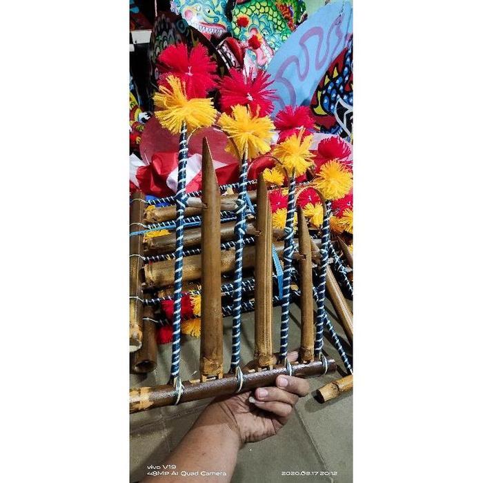 angklung alat musik tradisional / reog / barongan / ganongan / bujang - Angklung, Ukuran 1