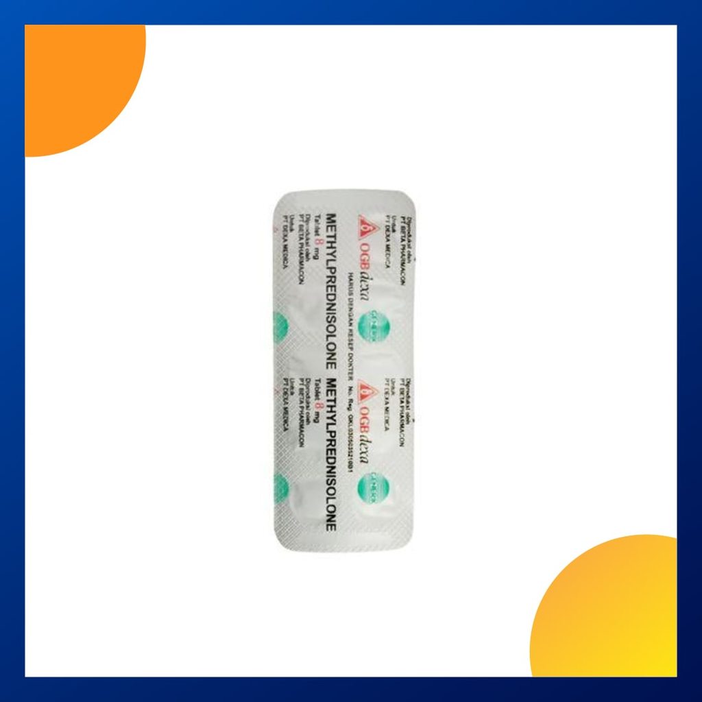 METHYLPREDNISOLONE GENERIK DEXA 8 MG 1 BLISTER @ 10 TABLET
