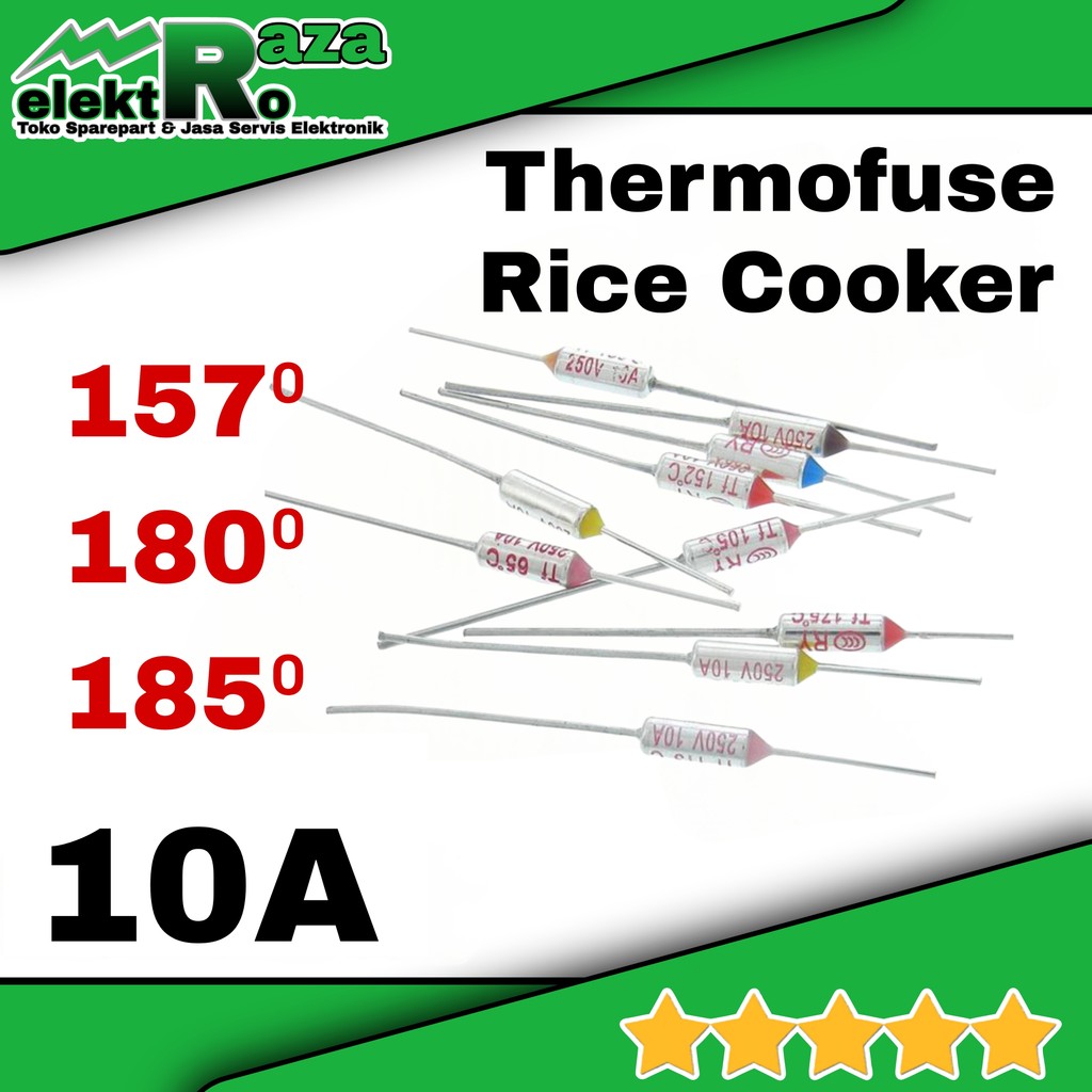 Thermofuse Rice Cooker Thermal Fuse Rice Cooker Sekring Fuse Magicom 157 180 185 Derajat Celcius