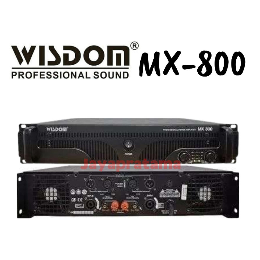 (HARGA TERBAIK) POWER AMPLIFIER WISDOM MX-800 / MX-1000 / MX-1200 - ORIGINAL - MX800 / MX1000 / MX12