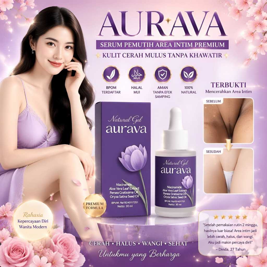 READY STOK  AURAVA NATURAL GELL Aurava Natural Gel Serum Pencerah Miss V 30ml ~choco~