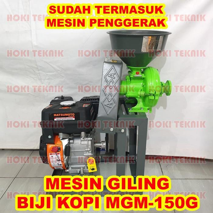 Mesin Penepung Penggiling GIling Biji Kopi Besar Mahkota MGM-150G Mesin Bensin
