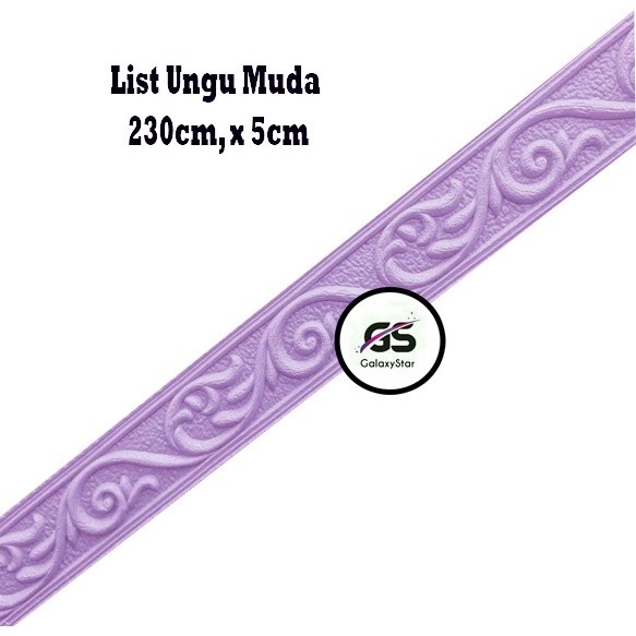 PROMO OK Wallpaper List Ungu Muda Foam 3D Wallborder Foam 3D Stiker Dinding TERLARIS