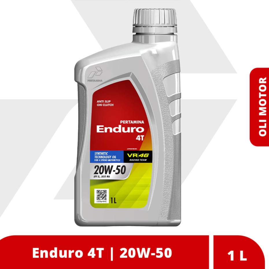 OIL MESIN 4T MOTOR BEBEK SPORT PERTAMINA ENDURO 4T 20W-50 1L