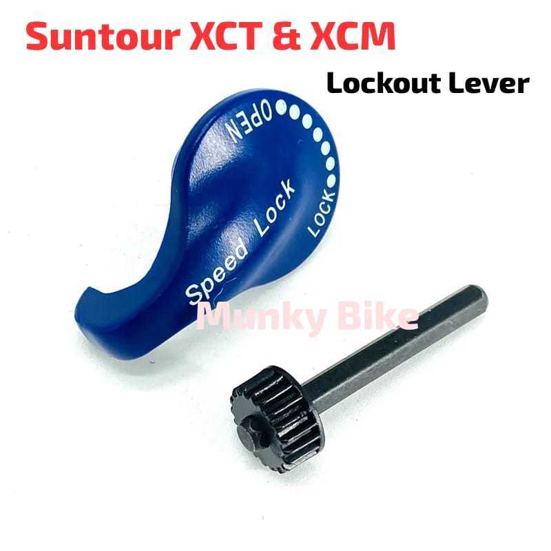 Foto Knob Tutup Cover Lever Speed Lock out Lockout fork Suntour XCM XCT fork sepeda