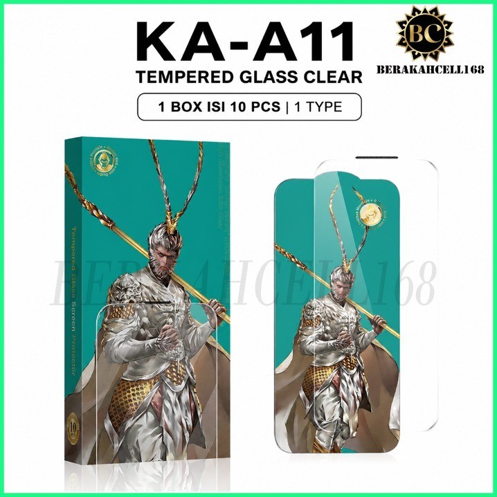 10PCS 1BOX KA-A11 TEMPERED GLASS CLEAR  MONKEY KING FOR ITEL A200 A100C CITY 100 ITEL A80 ITEL A70 A