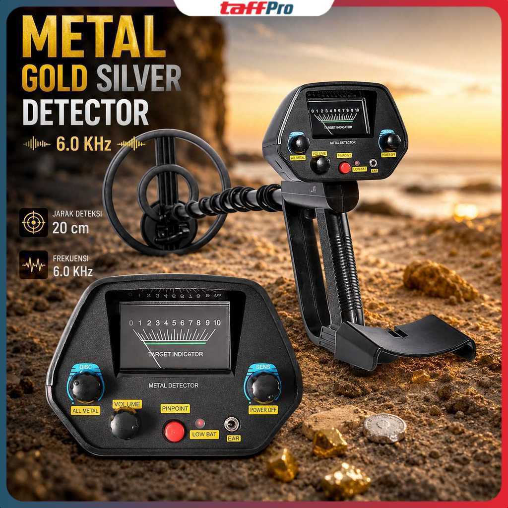 Taffware Pendeteksi Logam Metal Gold Silver Detector Finder - MD-4080