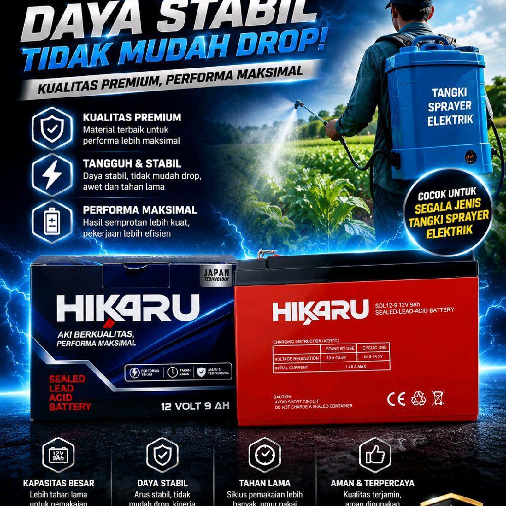 aki seprayer dan UPS 12 volt 9ah