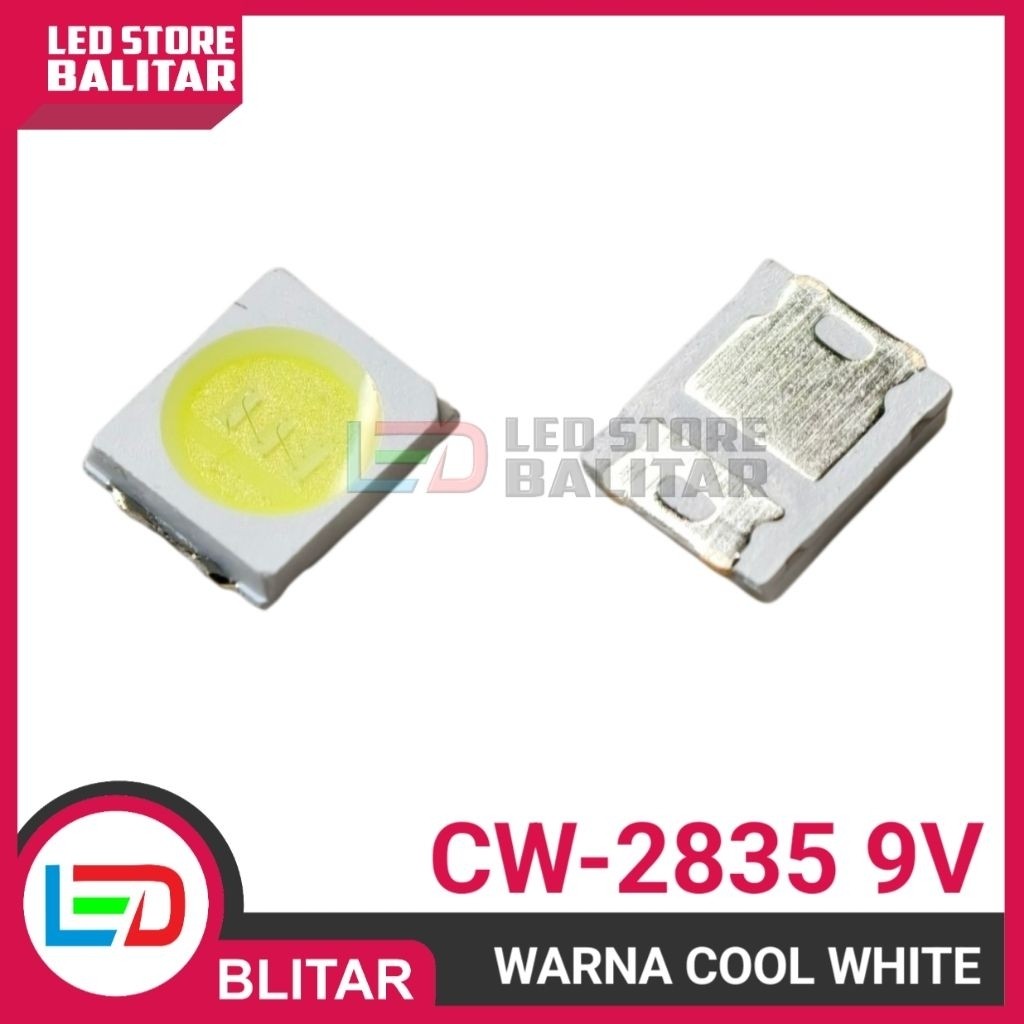 LED SMD 2835 SUPER PUTIH BERSIH 9V 1W 7500K BY RZXLED