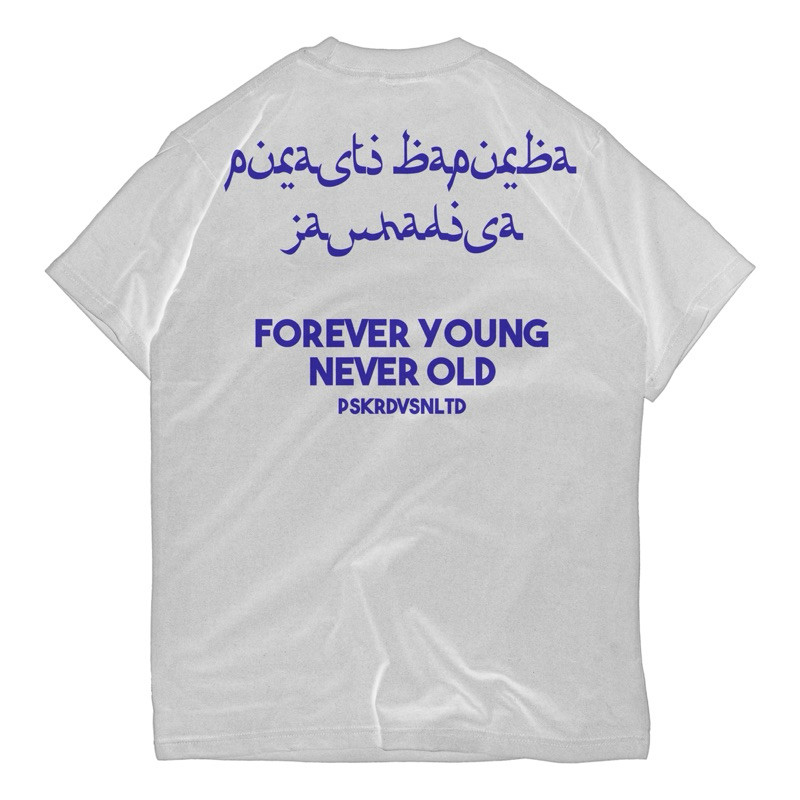 LOSSFASHION BAJU KAOS TShirt IKS.PI Kera Sakti “PURASTI FOREVER YOUNG” () KAOS DISTRO HITAM PRIA WAN