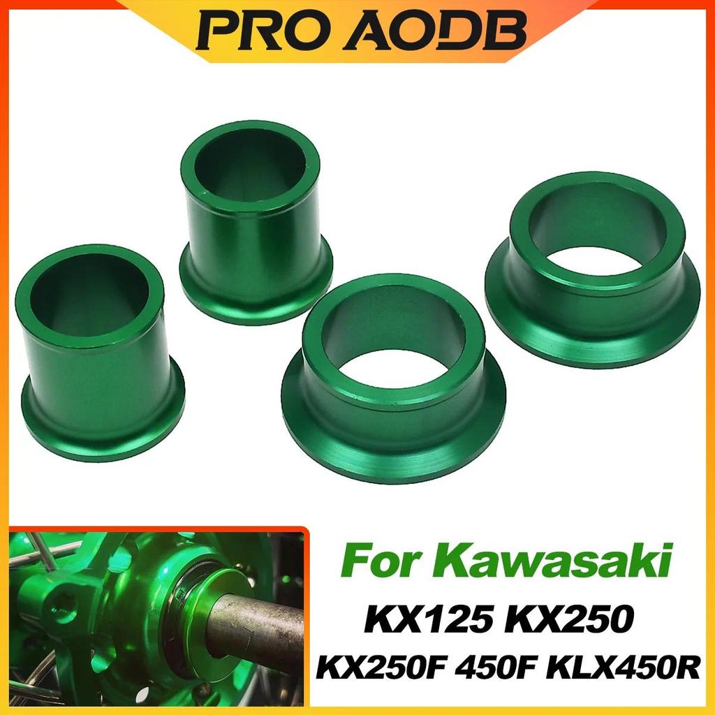 Motorcycle CNC Front Rear Wheel Axle Hub Spacer Kit For Kawasaki KX125 KX250 KX250F KX450F KLX450R K