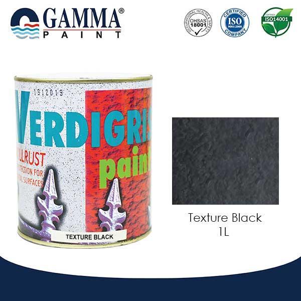 Verdigris Texture BLACK - Cat Tekstur untuk Besi 1L