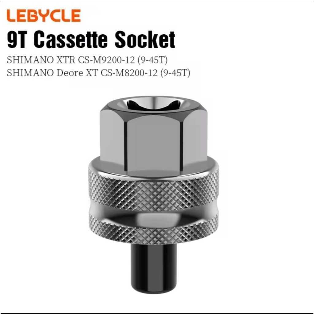 Foto Lebycle Alat Tool Kunci Buka Sprocket Cassette Gear 9T Flywheel Shimano 12S 9T Removal Socket Tool Sepeda gowes MTB RB