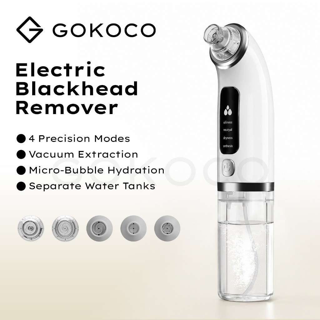 GOKOCO Electric Bubble Blackhead Penyedot Komedo Penghilang komedo Blackhead Remover Alat Pembersih 