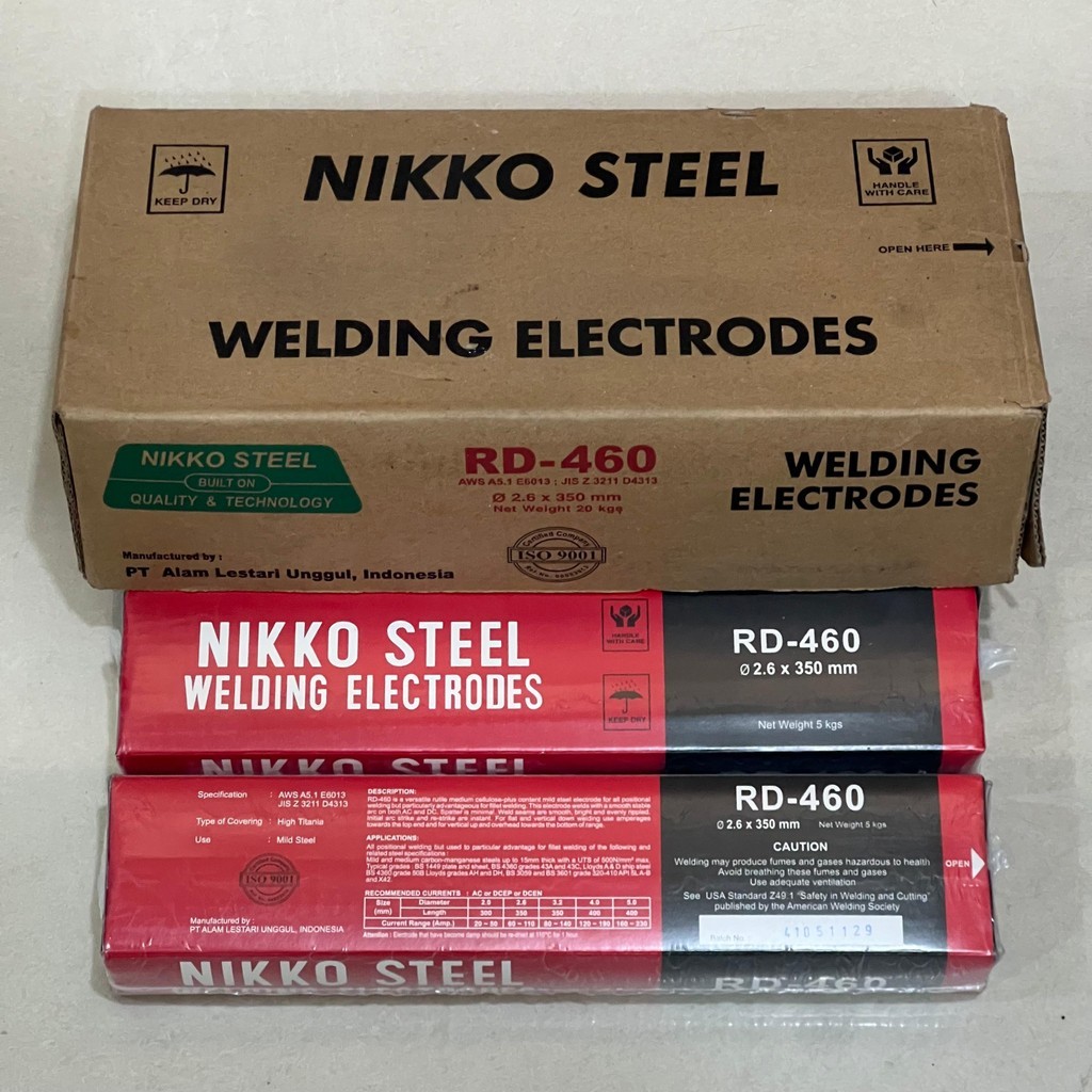 (5 KG) KAWAT LAS RD460 2.6 MM | PAKAN LAS RD460 2.6 MM NIKKO STEEL