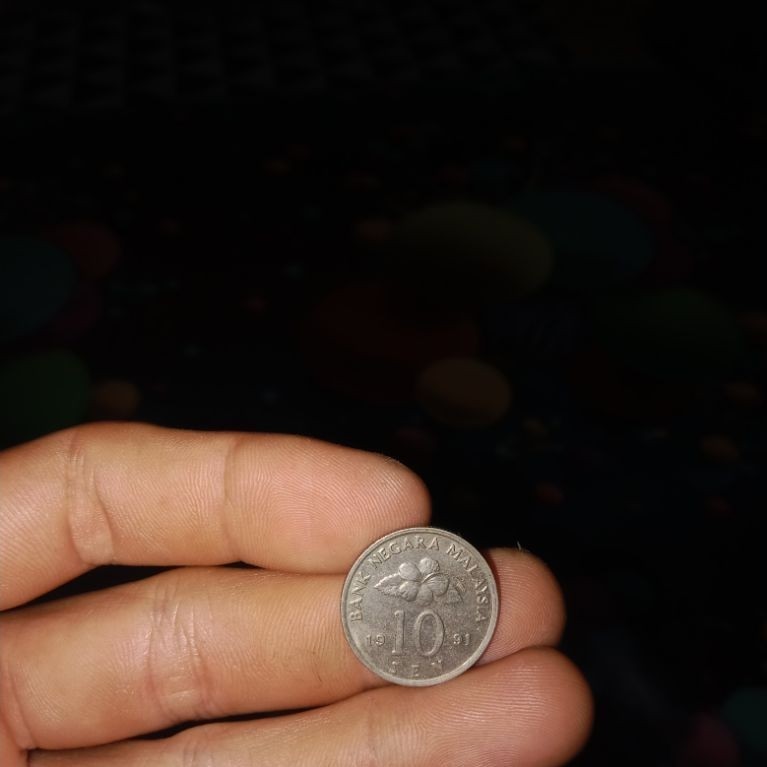 (READY STOK) Koin Kuno Asli Kolonial Perak 1/10 Gulden 1942 & Sarawak 1 Cent 1937 C.V. Brooke / 10 S