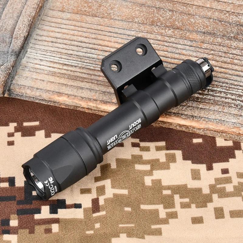 M600C M300A M300 M600 Tactical Flashlight With   Scout Accessory Fit Mlok Keymod Rail Offset Mount