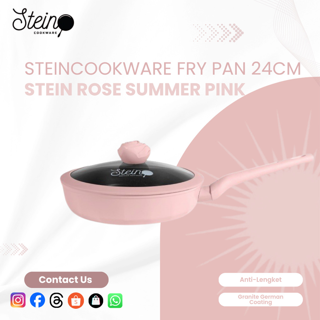 Stein cookware Fry Pan 24 cm | Anti-Lengket | Granite German Coating 6 Layers