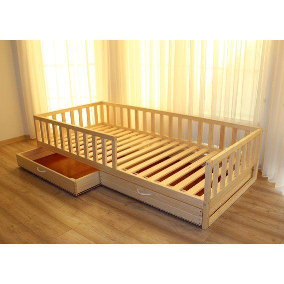 Divan anak dipan kayu divan minimalis - 80x200 cm divan rangka kasur bahan kayu mahoni