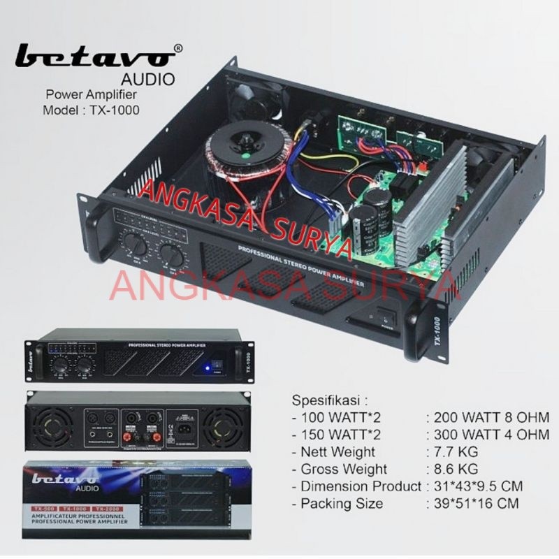 Power Ampli BETAVO TX 1000 TX1000 ORIGINAL Power Amplifier