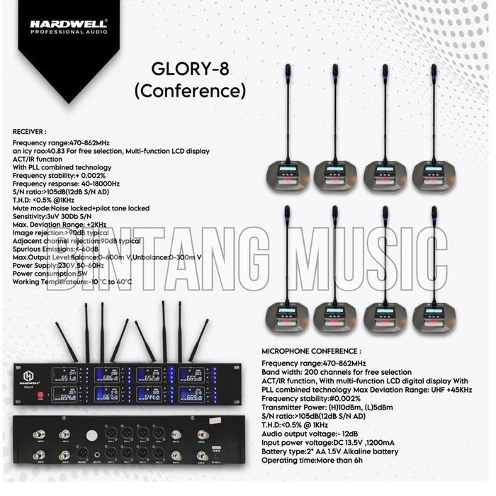 ￼mic wireless conference hardwell glory 8 original mic podium hardwell glory8
