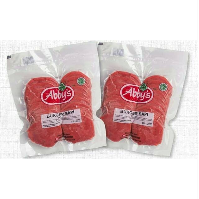 Abbys Burger Sapi Mini Slice 20 Pcs - Patty Burger Daging Sapi Isian Roti Burger Bekal Sarapan Prakt